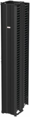 CableTek Vertical Cable Manager, 84 Inch x 13.25 Inch x 21.20 Inch, Aluminum, Black
