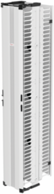 CableTek Vertical Cable Manager, 84 Inch x 13.25 Inch x 21.20 Inch, Aluminum, White