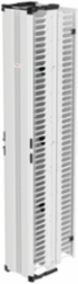CableTek Vertical Cable Manager, 84 Inch x 13.25 Inch x 21.20 Inch, Aluminum, White