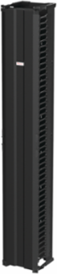 CableTek Vertical Cable Manager 12 Inch x 84 Inch, Black Aluminum, 7 Rack Units