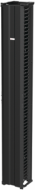 CableTek Vertical Cable Manager, 12 Inch x 96 Inch, Black Aluminum, 51 Rack Units