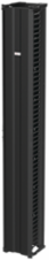 CableTek Vertical Cable Manager, 12 Inch x 96 Inch, Black Aluminum, 51 Rack Units