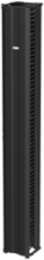 CableTek Vertical Cable Manager, 12 x 108 Inch, Black Aluminum, 58 Rack Units