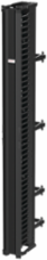 CableTek Vertical Cable Manager 6x84 Inch, Black Aluminum, 45 Rack Units