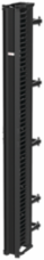 CableTek Vertical Cable Manager Double 6x8 Inch, Black Aluminum, 51 Rack Units