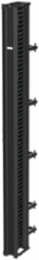 CableTek Vertical Cable Manager Double 6 Inch x 108 Inch, Black Aluminum, 58 Rack Units