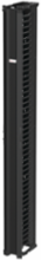 CableTek Vertical Cable Manager 6 Inch x 84 Inch, Aluminum, Jet Black, 45 Rack Units