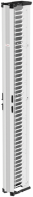 CableTek Vertical Cable Manager 6 Inch x 84 Inch, White Aluminum, 45 Rack Units