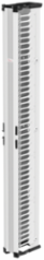 CableTek Vertical Cable Manager 6 Inch x 84 Inch, White Aluminum, 45 Rack Units