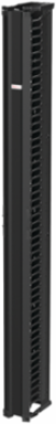 Vertical Cable Manager, 6x96 Inch, Aluminum, Jet Black, 35 lb, 51 Rack Units