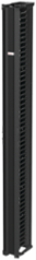Vertical Cable Manager, 6x96 Inch, Aluminum, Jet Black, 35 lb, 51 Rack Units