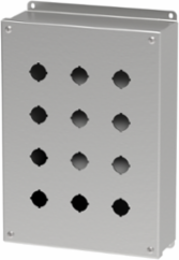 Pushbutton Screw Cover Type 4X, 12PBx22.5mm, SS304