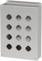 Pushbutton Screw Cover Type 4X, 12PBx30.5mm, SS316