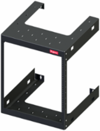 Rack 19-inch Fixed Wall-Mount 12U, 584x508x508mm, Black, Steel