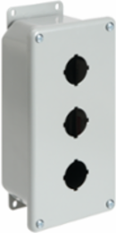 Deep Pushbutton Enclosure, 1PB x 22.5mm, Steel, NEMA Type 12, IP65