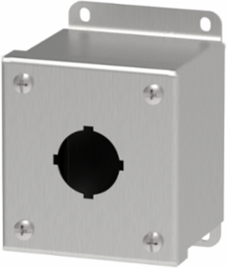 Pushbutton Screw Cover Type 4X, 1PBx30.5mm, SS316