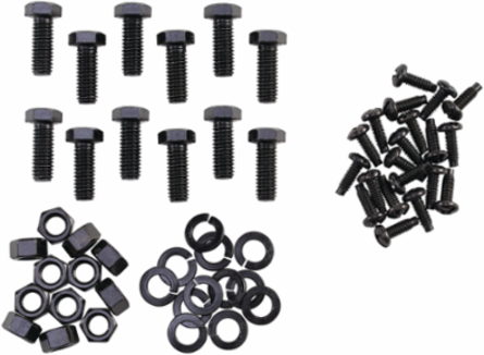 Open Frame Rack 2-Post Hardware Kit, Black, Steel