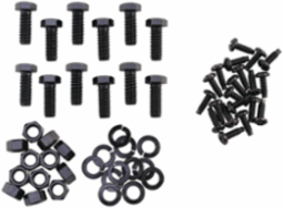 Open Frame Rack 2-Post Hardware Kit, Black, Steel