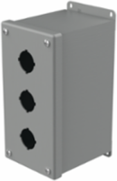 Extra-Deep Pushbutton Enclosure Type 12, 3PB x 30.5mm, Steel, NEMA 12, IP65