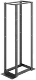 Open Frame Rack 4-Post 45U Square, 84x20.25, Black, Steel
