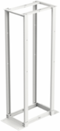 Open Frame Rack 4-Post 45U Square, 84.00x20.25, White, Aluminum