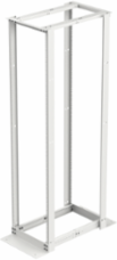 Open Frame Rack 4-Post 45U Square, 96.00x20.25, White, Aluminum