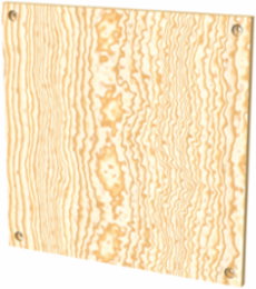 ComLine Wood Panel 600x600mm Sanded 19mm Thick