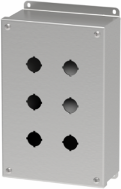 Pushbutton Screw Cover Type 4X, 6PBx22.5mm, SS304