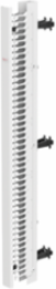CableTek Vertical Cable Manager Double 84 Inch x 3.5 Inch x 9 Inch, Steel, Signal White
