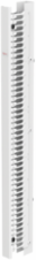 CableTek Vertical Cable Manager, 84 Inch x 3.5 Inch x 9 Inch, Steel, White