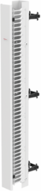 CableTek Vertical Cable Manager Double 84 Inch x 6 Inch x 7 Inch, White Steel