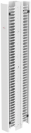 Vertical Cable Manager 84 Inch x 6 Inch x 20.85 Inch, Steel, White, 45 Rack Units