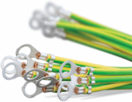 Earthing Cables 300mm Length, 6mm2 Copper, 0.51 x 15 x 0.31 Inch