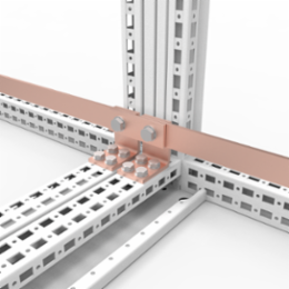 Copper Fixation Bracket for ECB-Bars, 40mm x 10mm, Unpainted