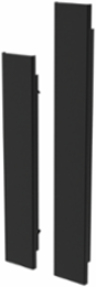 Horizontal Cable Management Cover for 23 Inch Rack, Black Steel, 1.52mm Thickness