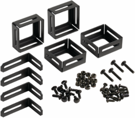 CableRack Hardware Kit - Black Mild Steel, Includes (4) 1/4-20x1.5 Bolts