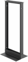 Open Frame Rack 2-Post, 48.00x20.25x15.00, Black, Aluminum