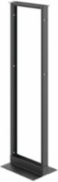 Open Frame Rack 2-Post, 72.00x20.25x15.00, Black, Aluminum
