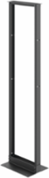 Open Frame Rack 2-Post, 84.00x20.25x15.00, Black, Aluminum