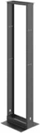 Open Frame Rack 2-Post, 84.00x20.28x18.00, Black, Aluminum