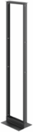 Open Frame Rack 2-Post, 96.00x20.25x15.00, Black, Aluminum