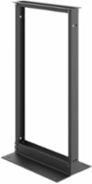 Open Frame Rack 2-Post, 48.00x24.25x15.00, Black, Aluminum
