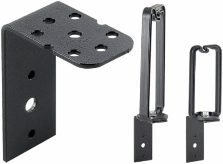 Universal D-Ring Bracket, Black, Steel