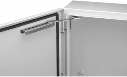 Door Stop Kit, Brushed Stainless Steel, 1.98 Inch Thickness