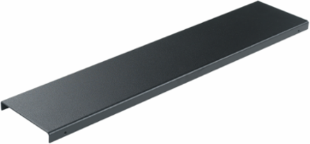 Black Steel Dust Cover for 2-Post Rack, 1.52 Inch Thick, 2.1 lb Weight
