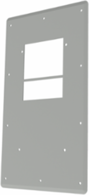 ComLine Vertical Mount Cabinet 23.23 Inch x 12.68 Inch x 0.35 Inch, Aluminum, Lt Gray