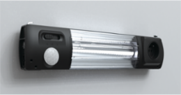 LED Enclosure Light with Motion Sensor, 2.99 x 14.33 x 1.89 Inch, 1200 lm, Black