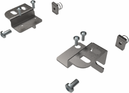 Screw Mounting Kit for EL LED Lights, Size 1.39x1.42x1.44 Inch, Galvanized Steel