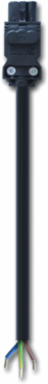 Infeed Cable for EL LED Enclosure Lights, 1 Meter, 100-240 VAC, 3-Pole, Black