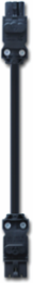 Cable Through-Wiring for EL LED Lights, 1 Meter, 3-Pole, 100-240 VAC, Black